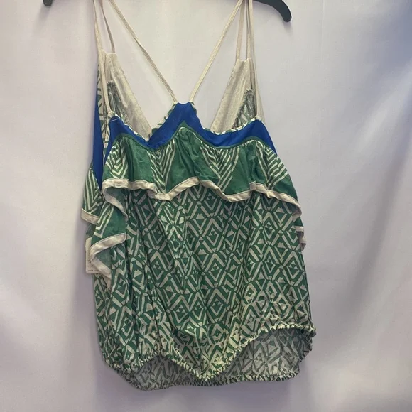 FREE PEOPLE Anika abstract printed Strappy tank top NWT L - Picture 8 of 8